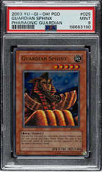 2003 Yu-Gi-Oh!  Pharaoinic Guardian #025 Guardian Sphinx Ultra Rare Holographic PSA MINT 9