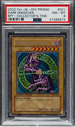 2002 Yu-Gi-Oh BPT - Collector's Tin Promo #001 Dark Magician Holographic PSA NM-MT 8
