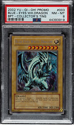 2002 Yu-Gi-Oh BPT - Collector's Tin Promo #003 Blue-Eyes White Dragon Holographic PSA NM-MT 8