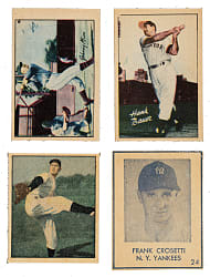 1947 to 1952 Tip Top Bread, R346 Blue Tint, and Berk Ross Collection (44) Including Johnny Mize