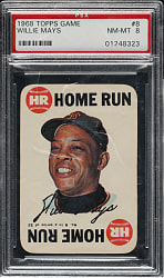 1968 Topps Game #8 Willie Mays PSA NM-MT 8