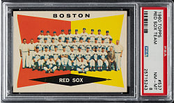 1960 Topps #537 Boston Red Sox Team PSA NM-MT 8