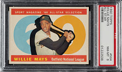1960 Topps #564 Willie Mays All-Star PSA NM-MT 8