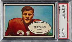 1953 Bowman Football #16 Eddie Price PSA NM-MT 8