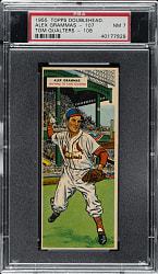 1955 Topps Doubleheaders #107/108 Grammas/Qualters PSA NM 7