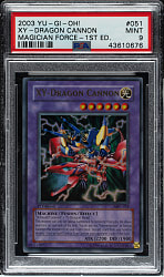 2003 Yu-Gi-Oh! Magician Force 1st Edition #051 XY-Dragon Cannon Super Rare Holographic PSA MINT 9