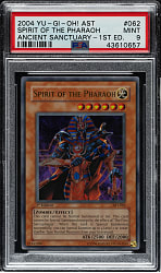 2004 Yu-Gi-Oh! Ancient Sanctuary 1st Edition #062 Spirit Of The Pharaoh Ultra Rare Holographic PSA MINT 9