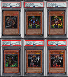 2003 Yu-Gi-Oh! Dark Crisis 1st Edition PSA-Graded Collection (6)