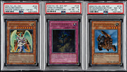 2004 Yu-Gi-Oh! Ancient Sanctuary 1st Edition PSA-Graded Trio