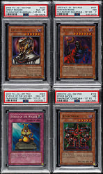 2003 Yu-Gi-Oh! Pharaonic Guardian 1st Edition PSA-Graded Collection (4)