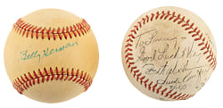 Billy Herman and Sandy Koufax Single-Signed Baseball Pair
