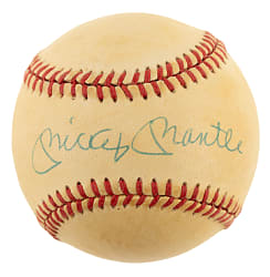 Mickey Mantle Single-Signed Baseball - JSA