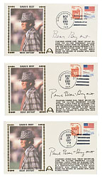 1981 Bear Bryant Signed First-Day Cover Trio