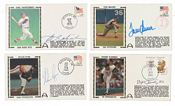 1977 to 1987 Hall of Fame and Stars Signed First-Day Cover Collection (34) Including Duke Snider, Nolan Ryan, and Pete Rose