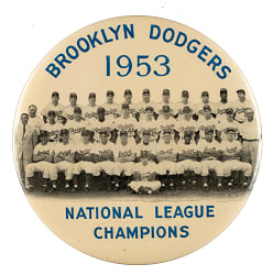 1953 Brooklyn Dodgers Champions Pin
