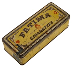 Circa 1910 Fatima Cigarettes Empty Tin