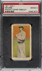 1911 D311 Pacific Coast Biscuit Chet Nourse PSA GOOD 2