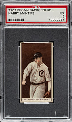 1912 T207 Brown Background Harry McIntire PSA EX 5