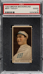 1912 T207 Brown Background Bert Tooley PSA GOOD 2