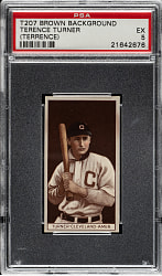1912 T207 Brown Background Terry Turner PSA EX 5