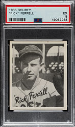 1936 R322 Goudey Rick Ferrell PSA EX 5
