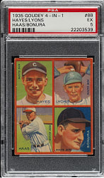 1935 R321 Goudey "4-in-1" with Ted Lyons PSA EX 5