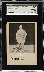 1923 WG7 Walter Mails Game Steve O'Neil SGC NM/MT+ 92