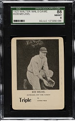 1923 WG7 Walter Mails Game Bob Meusel SGC NM/MT 88