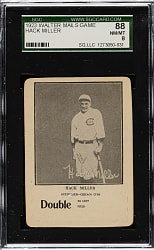 1923 WG7 Walter Mails Game Hack Miller SGC NM/MT 88