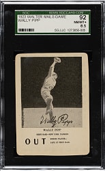 1923 WG7 Walter Mails Game Wally Pipp SGC NM/MT+ 92