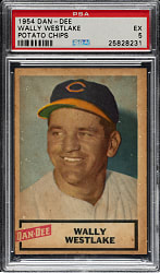 1954 Dan-Dee Potato Chips Wally Westlake PSA EX 5