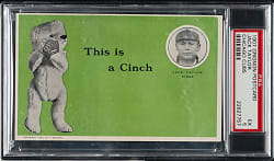 1907 Grignon Chicago Cubs Postcard PSA EX 5