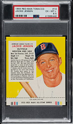 1955 Red Man Tobacco #AL-19 Jackie Jensen PSA EX-MT+ 6.5
