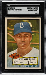 1952 Topps #333 Pee Wee Reese High Number SGC Authentic