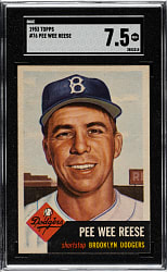 1953 Topps #76 Pee Wee Reese SGC NM+ 7.5