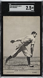 1908 Chicago Cubs and White Sox Postcard Ed Reulbach SGC GOOD+ 2.5