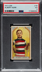 1911-1912 C55 Imperial Tobacco Hockey #10 Albert Kerr PSA VG 3