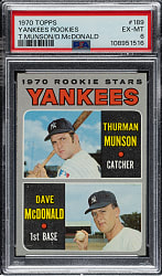1970 Topps #189 Thurman Munson Rookie PSA EX-MT 6