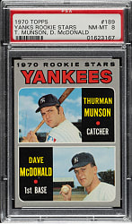 1970 Topps #189 Thurman Munson Rookie PSA NM-MT 8