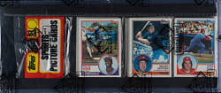 1983 Topps Unopened Rack Pack - Pete Rose on Top - BBCE