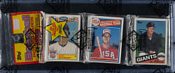 1985 Topps Unopened Rack Pack - Mike Schmidt and Mark McGwire Rookie on Top - BBCE