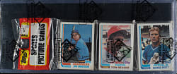 1982 Topps Unopened Rack Pack - Tom Seaver and George Brett on Top - BBCE