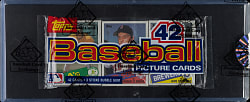 1985 Topps Unopened Grocery Pack - Roger Clemens Rookie on Top - BBCE