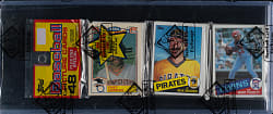 1985 Topps Unopened Rack Pack - Kirby Puckett Rookie on Top - BBCE