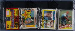1985 Topps Unopened Rack Pack - Mark McGwire Rookie on Back - BBCE