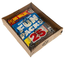 1981 Topps "Fun Packs" Unopened Bag (25 Packs) Including Twelve Football and Four Football Stickers - BBCE