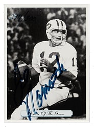 Signed 1992 All-World Greats of the Game Football #266 Joe Namath - JSA
