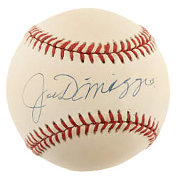 Joe DiMaggio Single-Signed Baseball - JSA