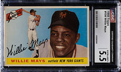 1955 Topps #194 Willie Mays CGC EX+ 5.5