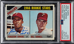 Signed 1966 Topps #254 Fergie Jenkins Rookie PSA VG-EX 4 with GEM MINT 10 Signature